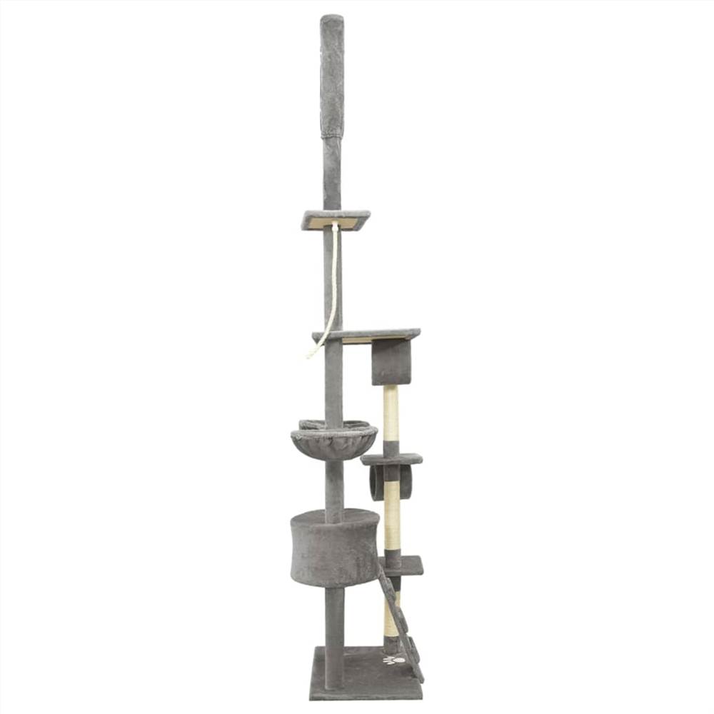 Floor to Ceiling Cat Tree Grey 220-240 cm