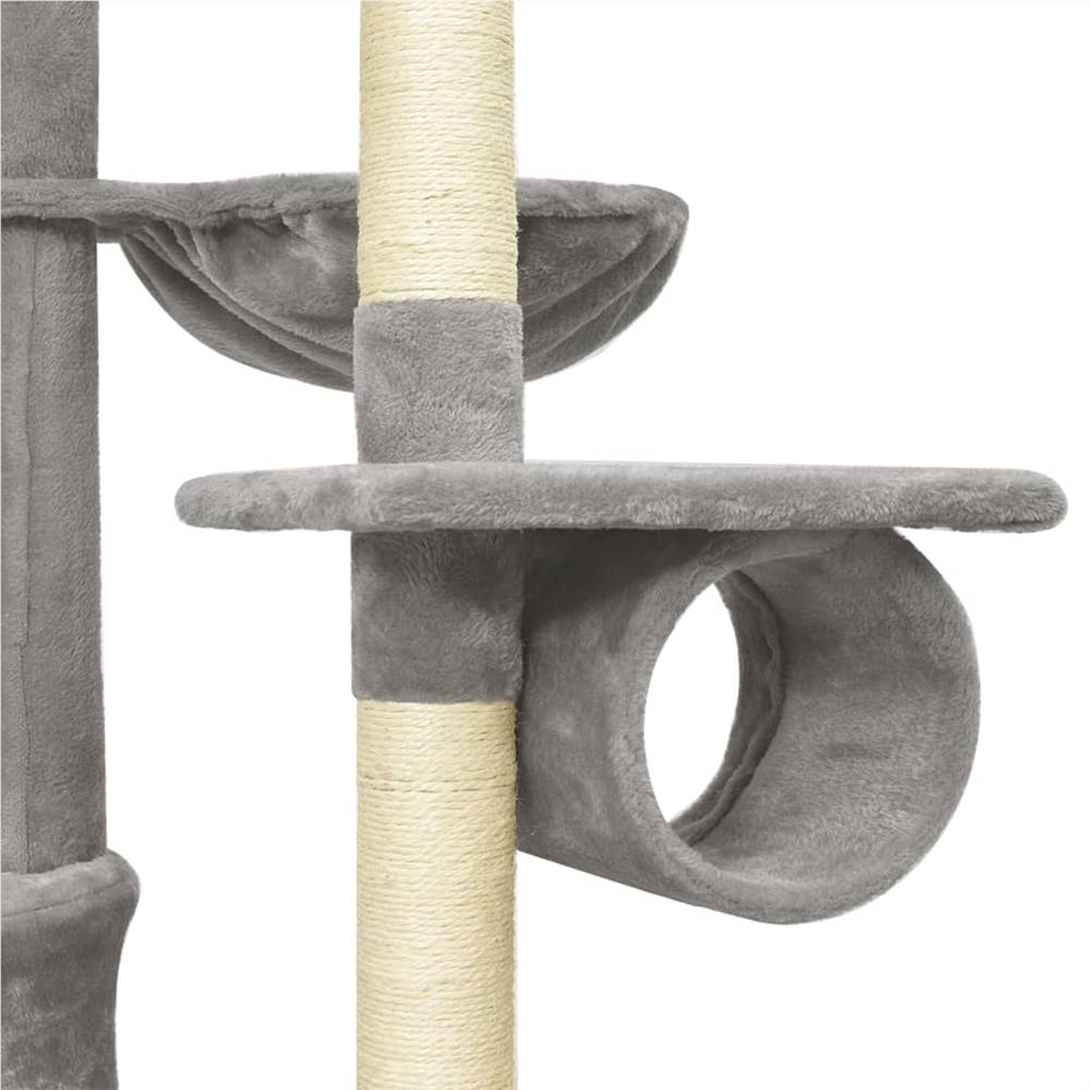Floor to Ceiling Cat Tree Grey 220-240 cm