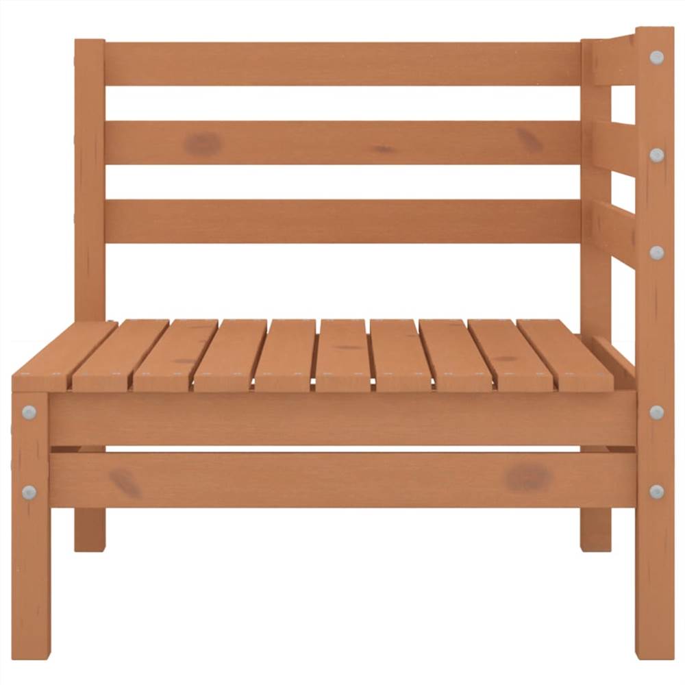 Garden Corner Sofa Honey Brown Solid Pinewood