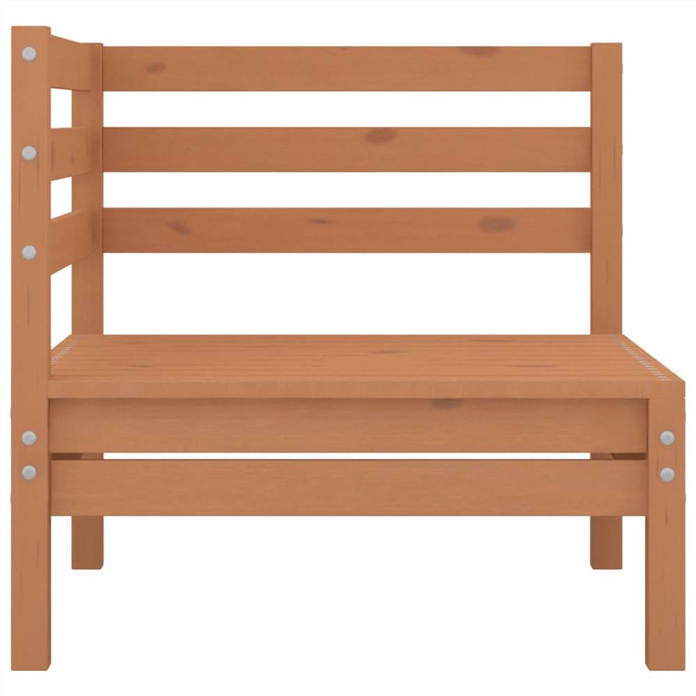 Garden Corner Sofa Honey Brown Solid Pinewood
