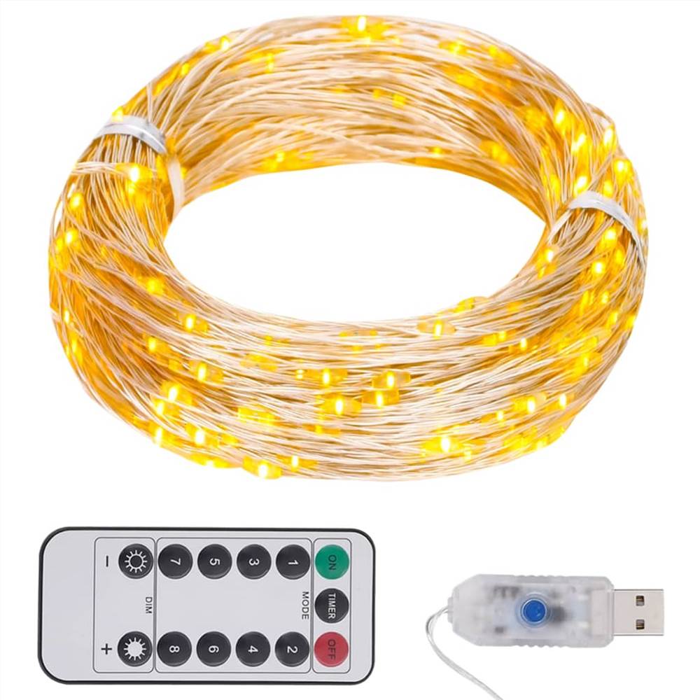 

LED Micro Fairy String Lights 40m 400 LED Warm White 8 Function