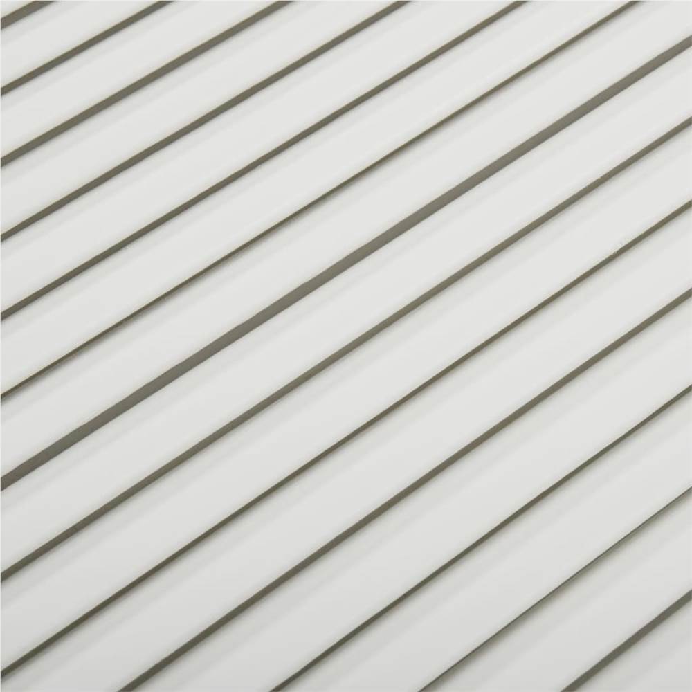 Louvred Door Solid Pine Wood White 61.5x59.4cm
