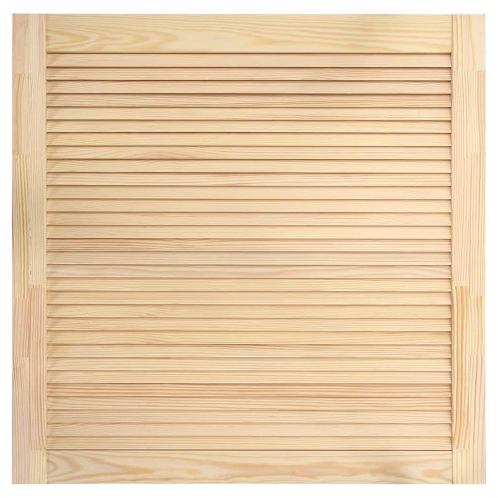 Louvred Doors 4 pcs Solid Pine Wood 39.5x39.4 cm