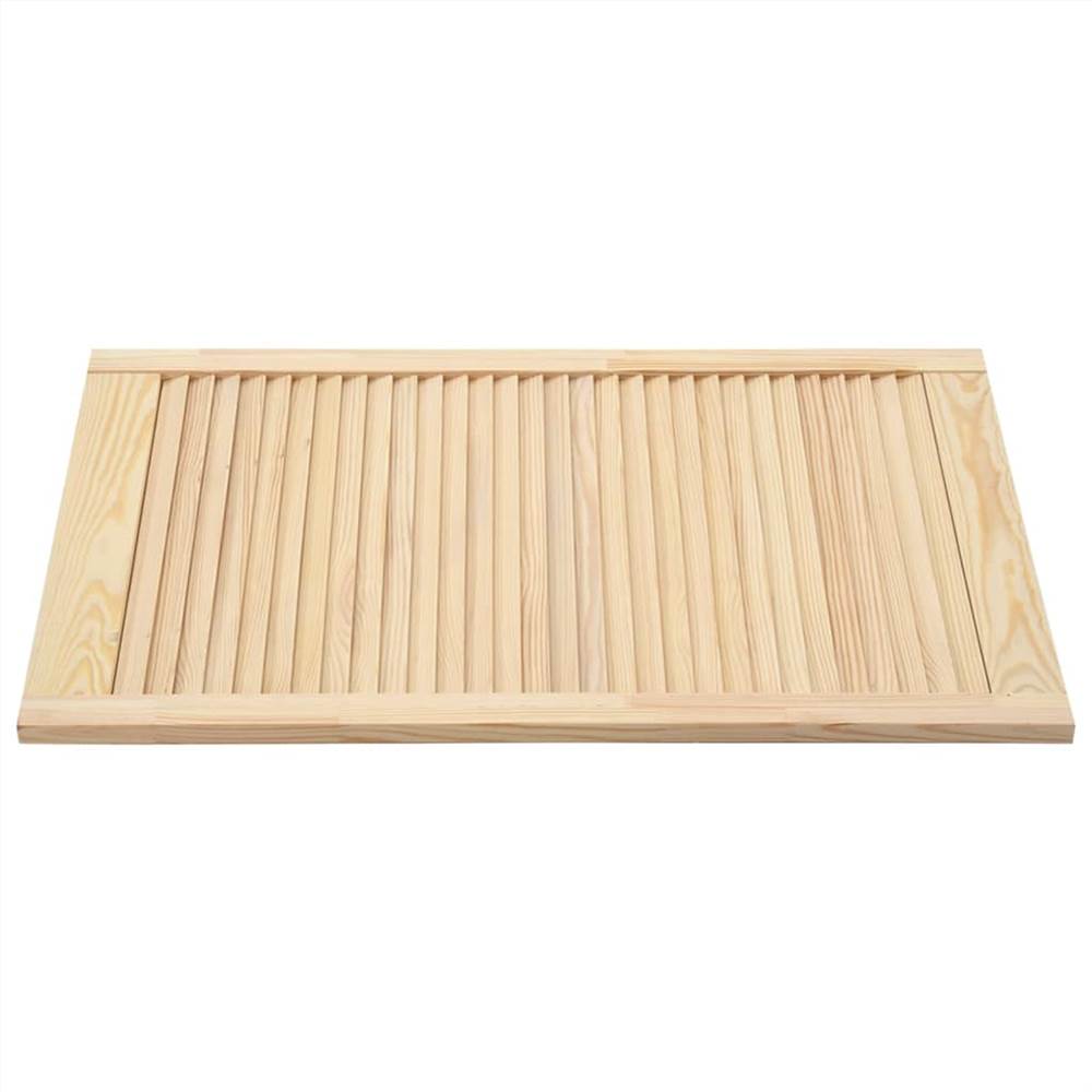 Louvred Doors 4 pcs Solid Pine Wood 99.3x59.4cm