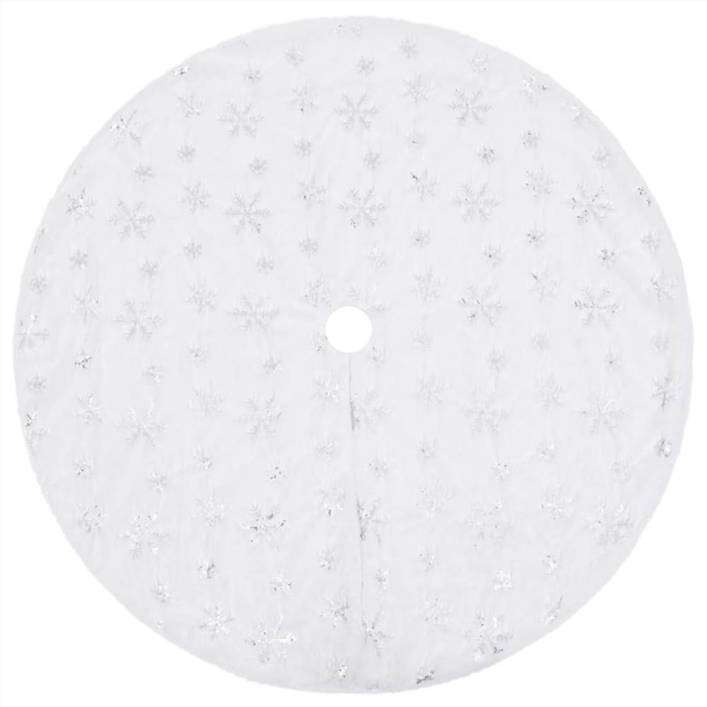 Luxury Christmas Tree Skirt White 122 cm Faux Fur