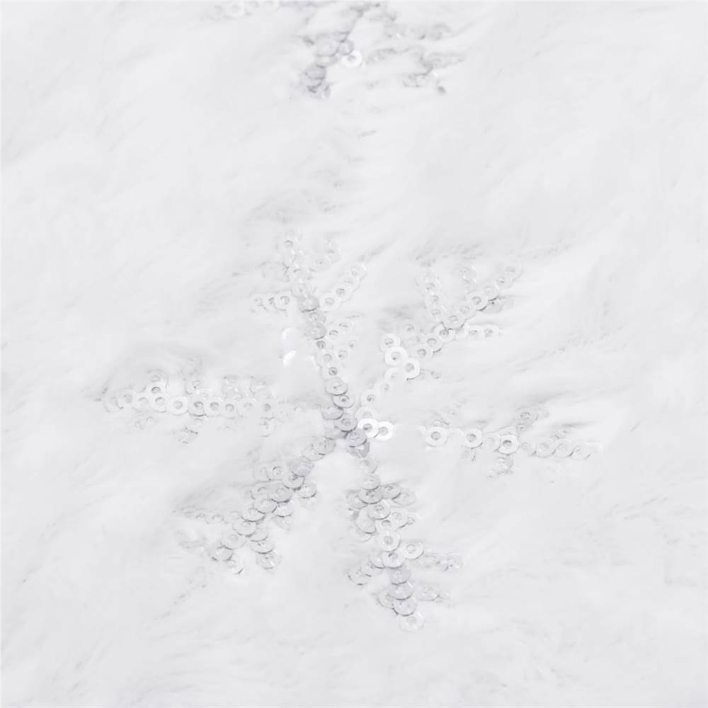Luxury Christmas Tree Skirt White 122 cm Faux Fur