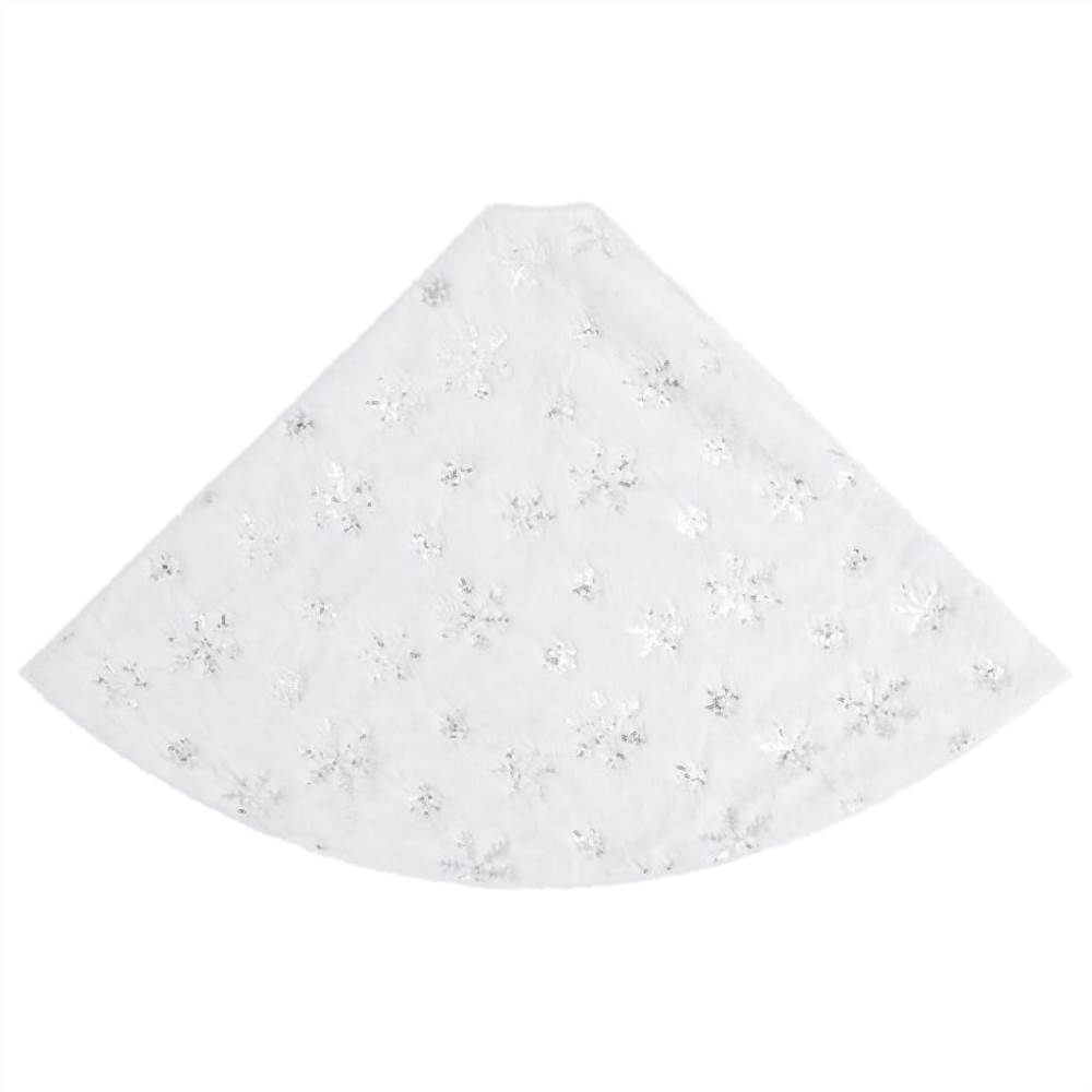 Luxury Christmas Tree Skirt White 122 cm Faux Fur