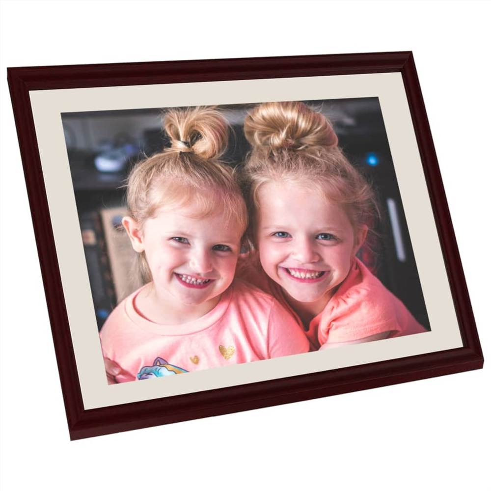 Photo Frames Collage 3 pcs for Wall or Table Dark Red 70x90 cm