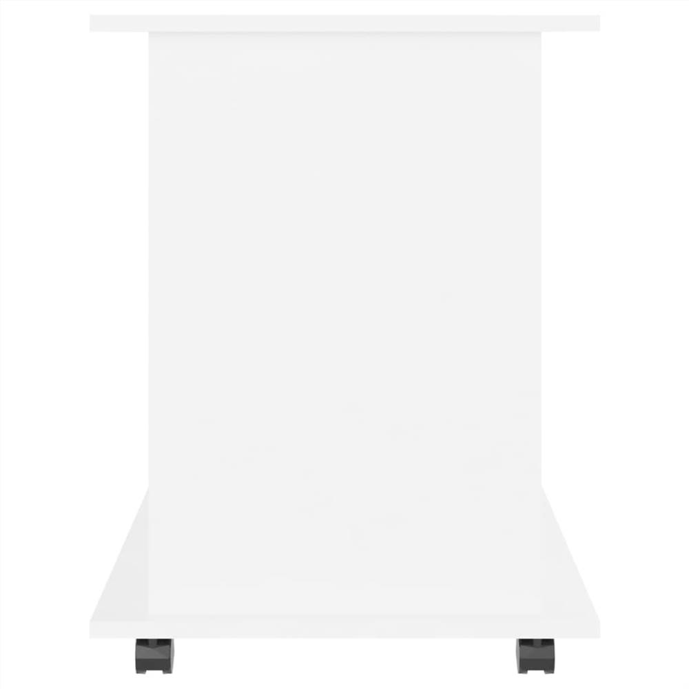 Rolling Cabinet White 60x45x60 cm Chipboard