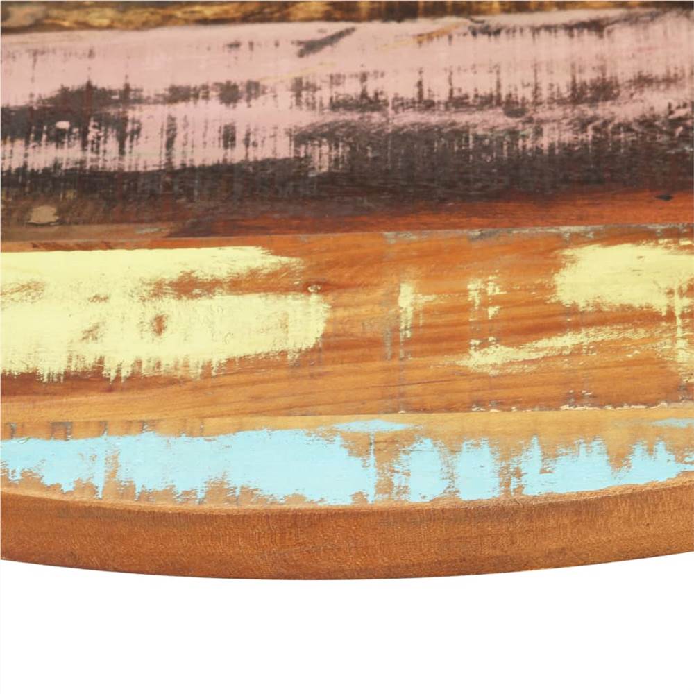 Round Table Top 70 cm 25-27 mm Solid Reclaimed Wood