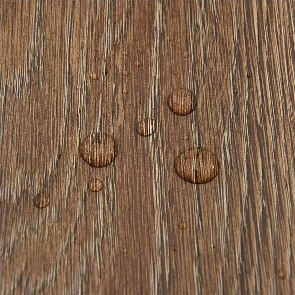 Self-adhesive Flooring Planks 20 pcs PVC 1.86 m² Brown