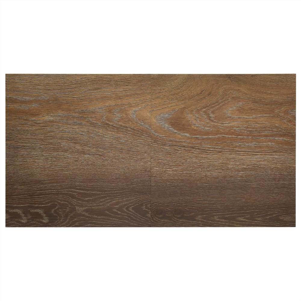 Self-adhesive Flooring Planks 20 pcs PVC 1.86 m² Brown