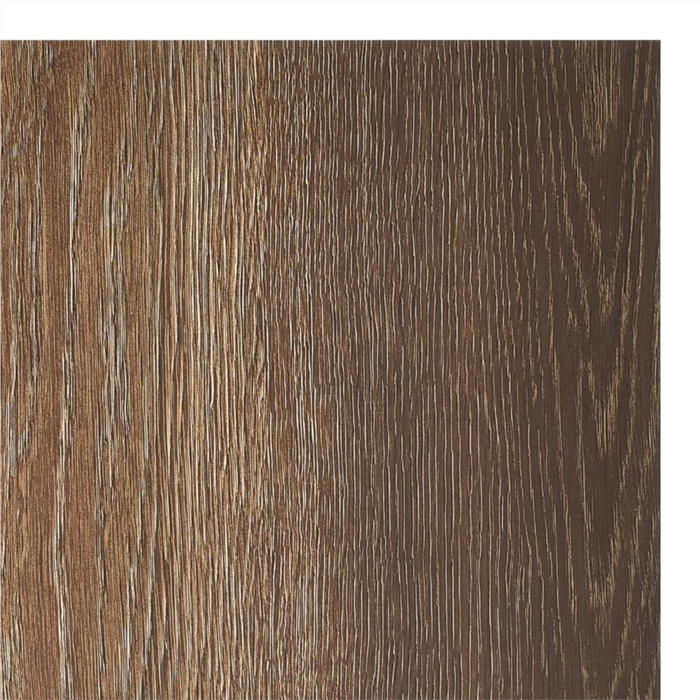 Self-adhesive Flooring Planks 20 pcs PVC 1.86 m² Brown