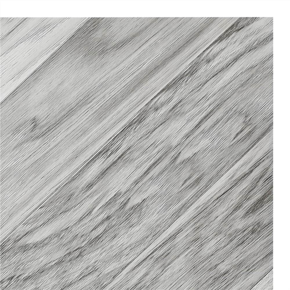 Self-adhesive Flooring Planks 20 pcs PVC 1.86 m² Grey Striped