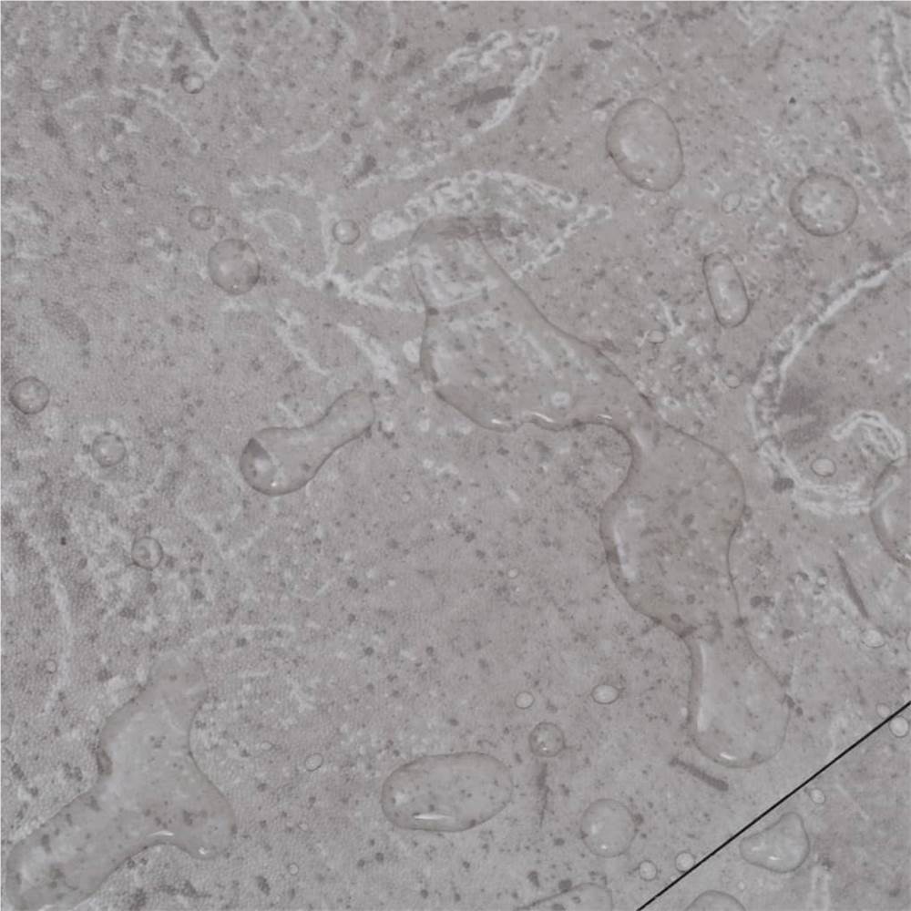 Self-adhesive PVC Flooring Planks 5.21 m? 2 mm Earth Grey