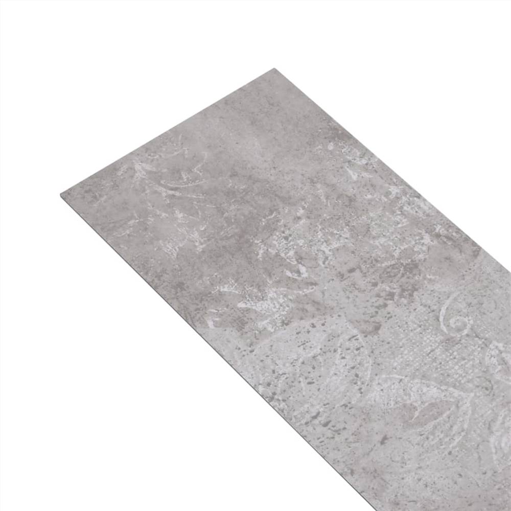Self-adhesive PVC Flooring Planks 5.21 m? 2 mm Earth Grey