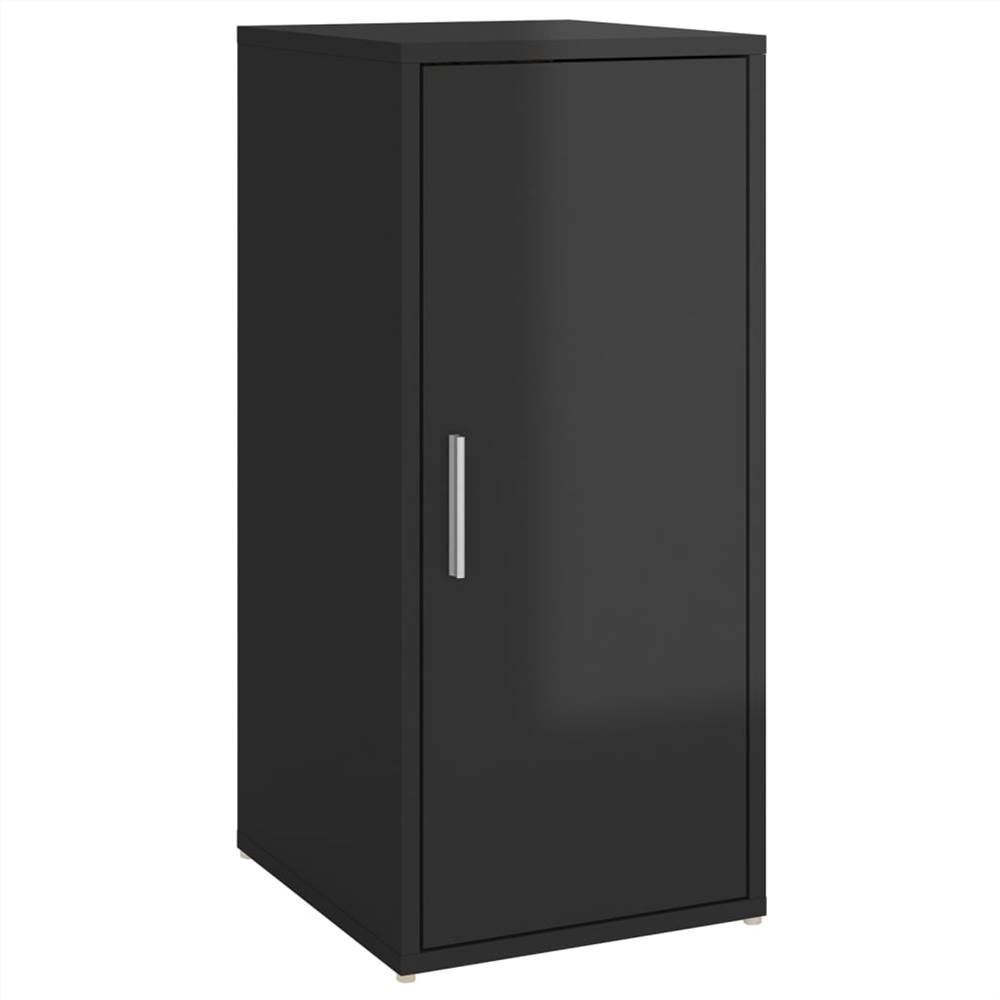 Shoe Cabinet High Gloss Black 32x35x70 cm Chipboard
