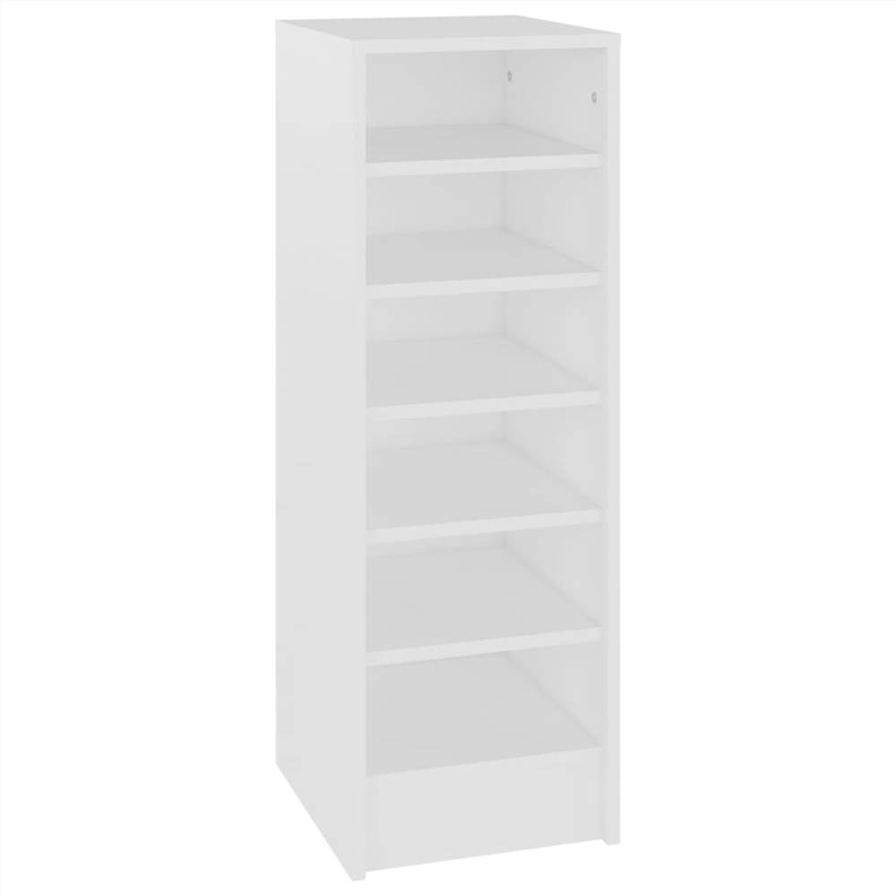 Shoe Cabinet White 31.5x35x90 cm Chipboard