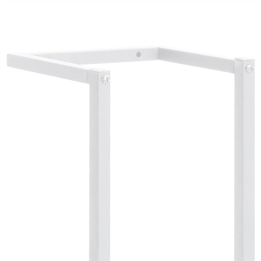 Towel Rack White 25x20x95 cm Steel