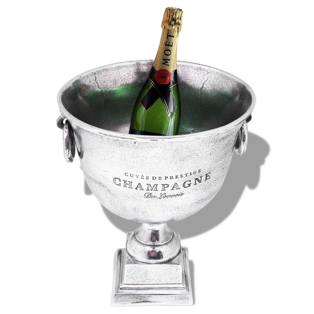 Trophy Cup Champagne Cooler Aluminium Silver
