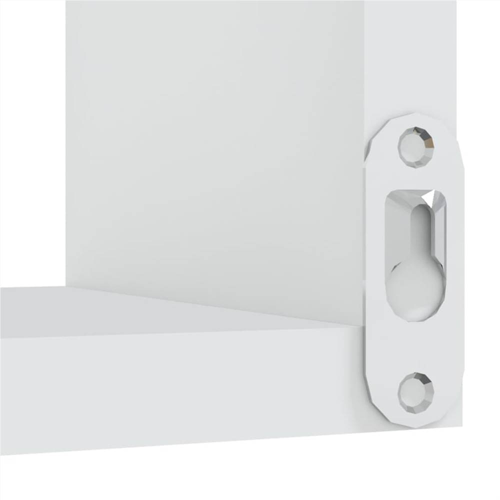 Wall Corner Shelves 2 pcs White 40x40x50 cm Chipboard