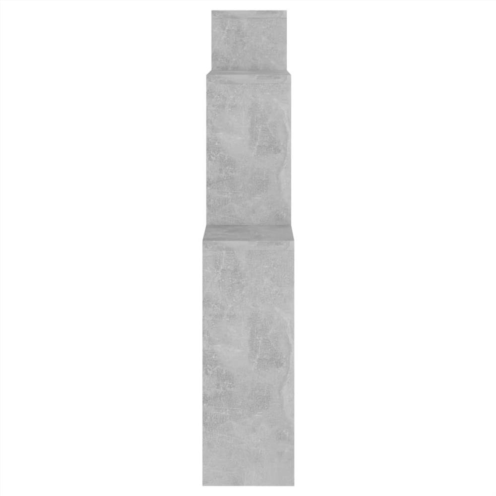 Wall Cube Shelf Concrete Grey 80x15x78.5 cm Chipboard