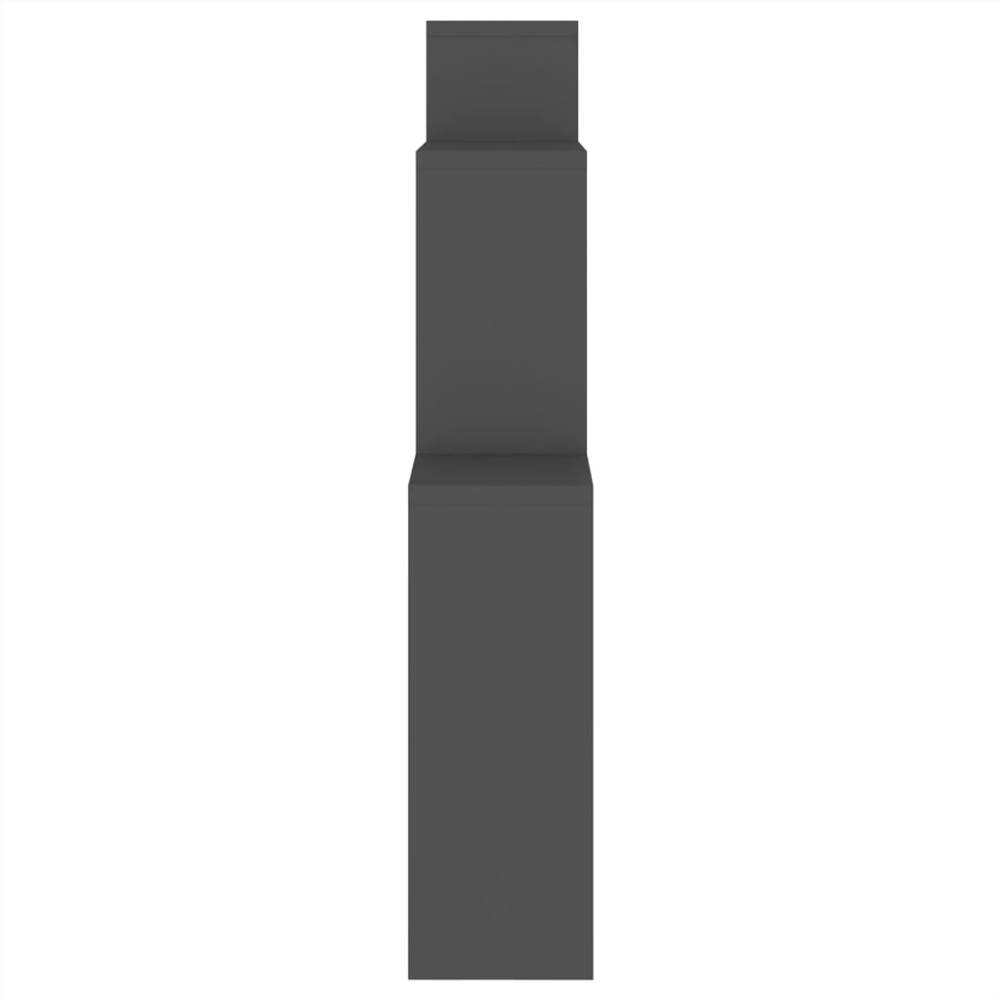 Wall Cube Shelf Grey 80x15x78.5 cm Chipboard