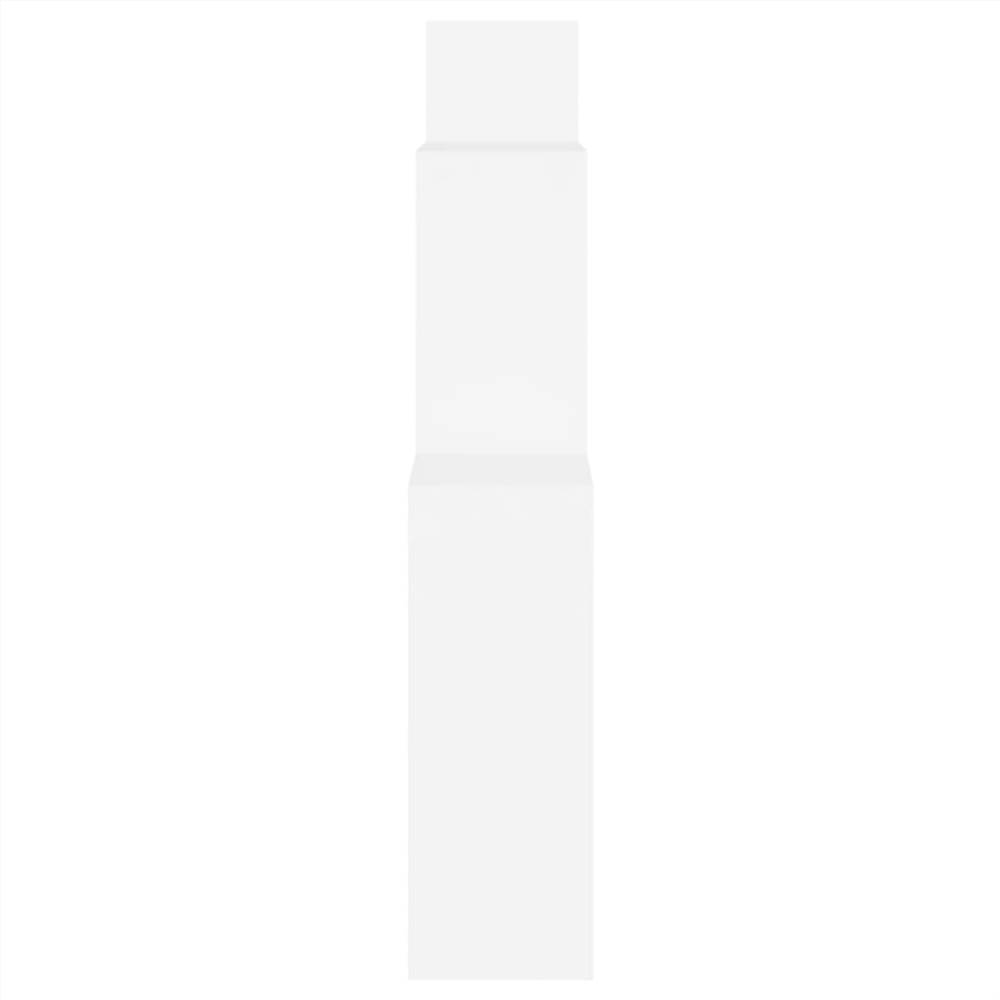 Wall Cube Shelf White 80x15x78.5 cm Chipboard