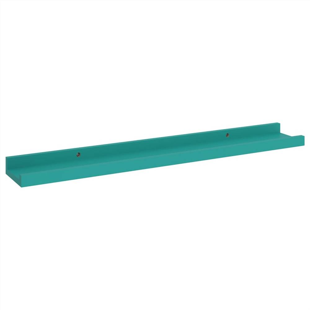 Wall Shelves 4 pcs Blue 60x9x3 cm