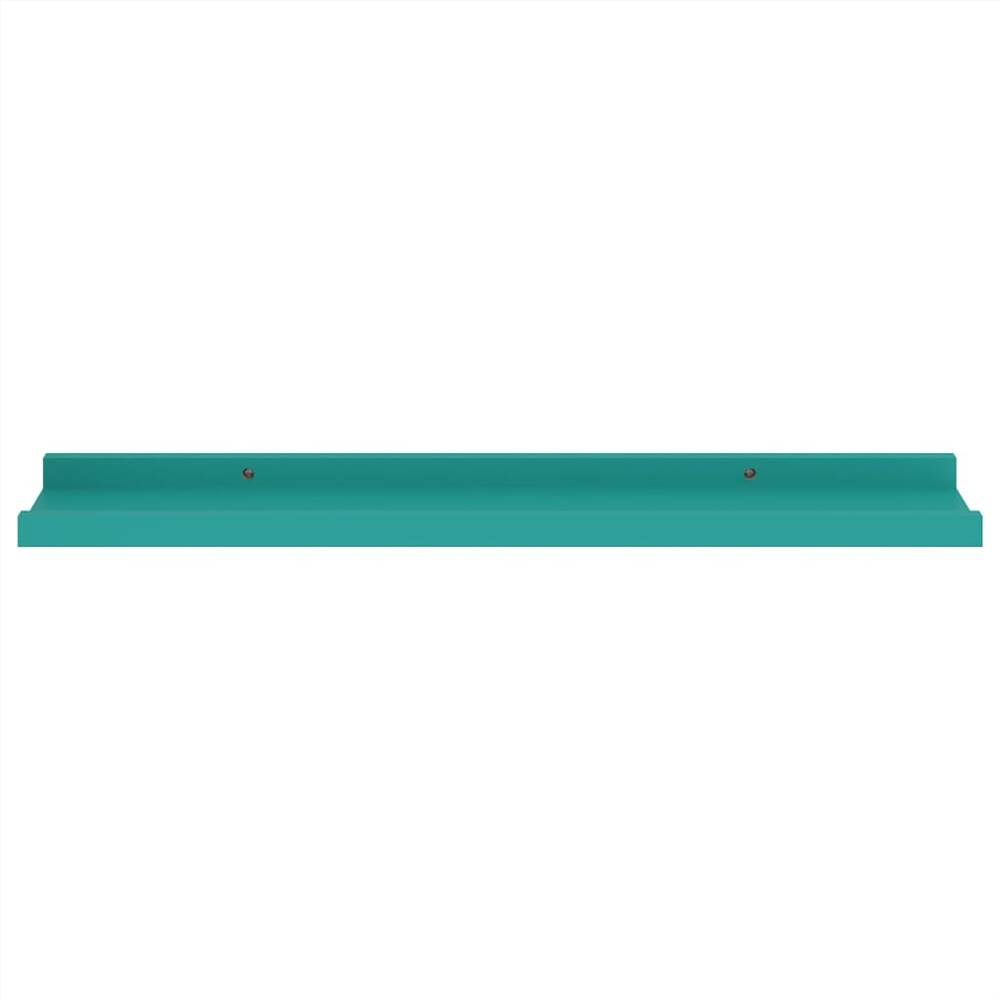 Wall Shelves 4 pcs Blue 60x9x3 cm