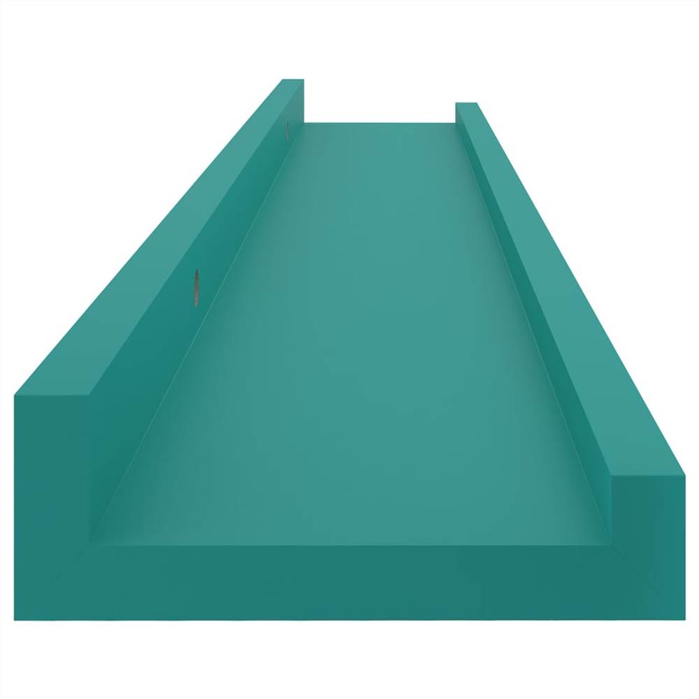 Wall Shelves 4 pcs Blue 60x9x3 cm
