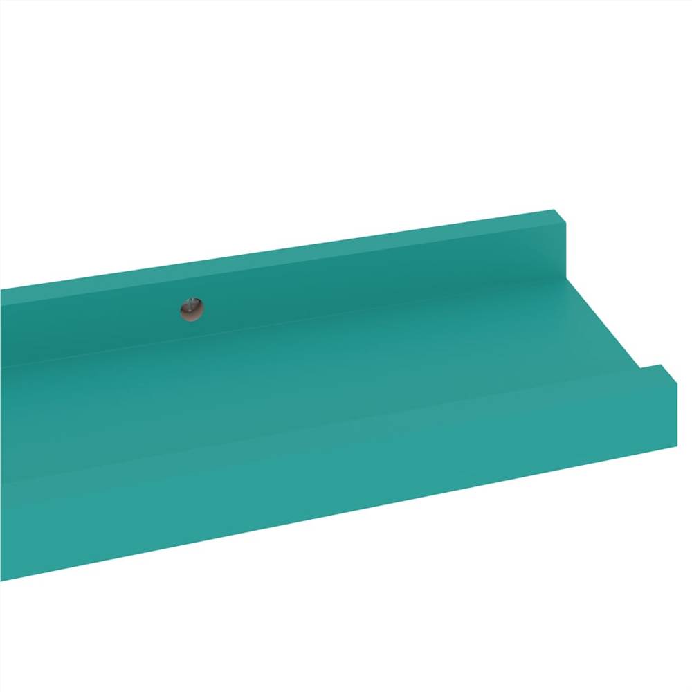 Wall Shelves 4 pcs Blue 60x9x3 cm