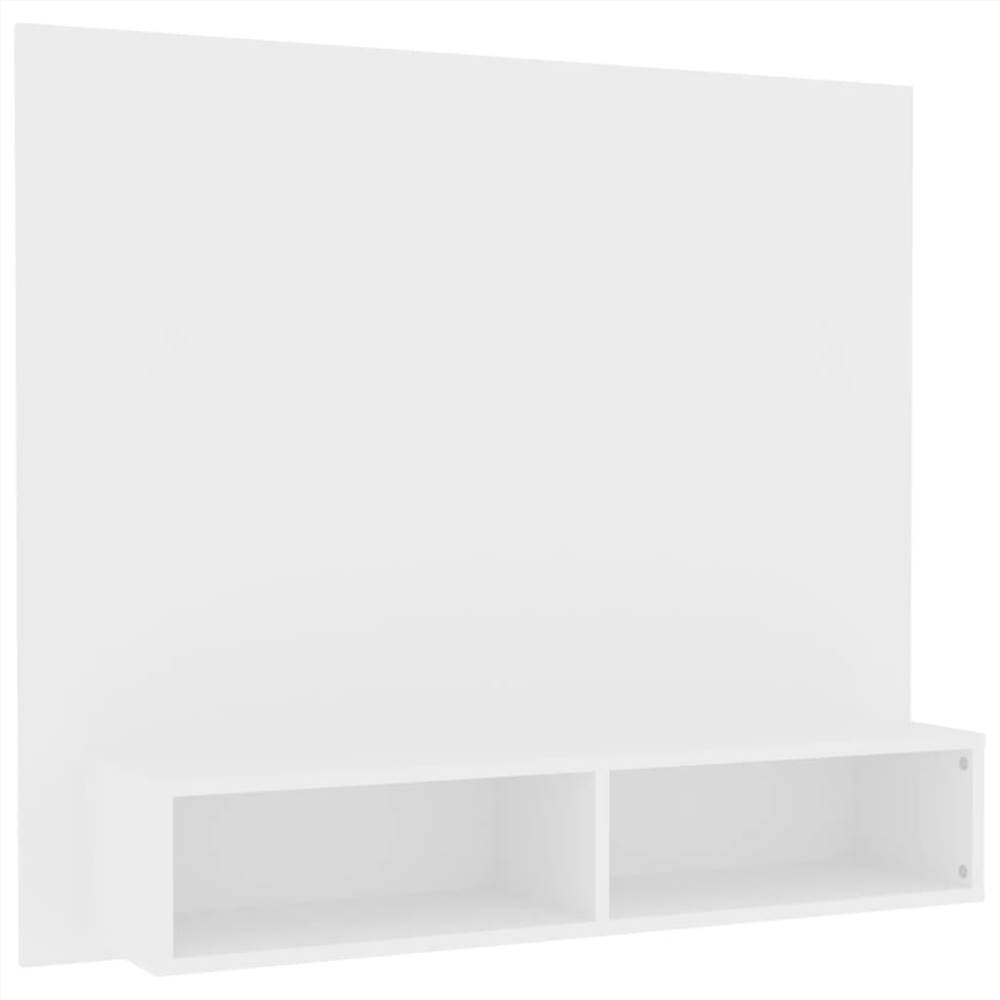 Wall TV Cabinet White 102x23.5x90 cm Chipboard