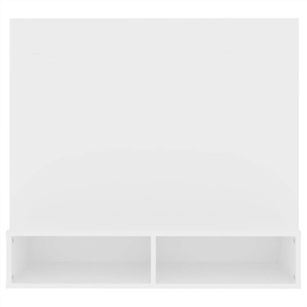 Wall TV Cabinet White 102x23.5x90 cm Chipboard