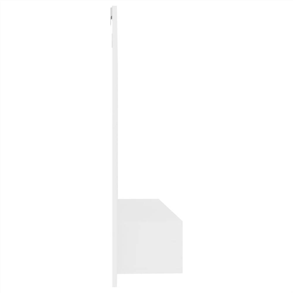 Wall TV Cabinet White 102x23.5x90 cm Chipboard