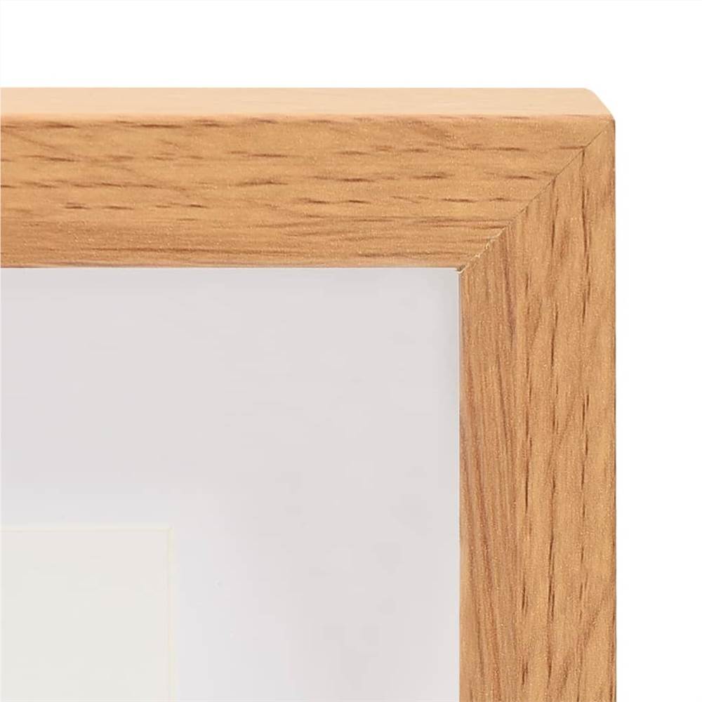 3D Box Photo Frames 3 pcs Oak 21x29.7 cm for 15x20 cm Picture