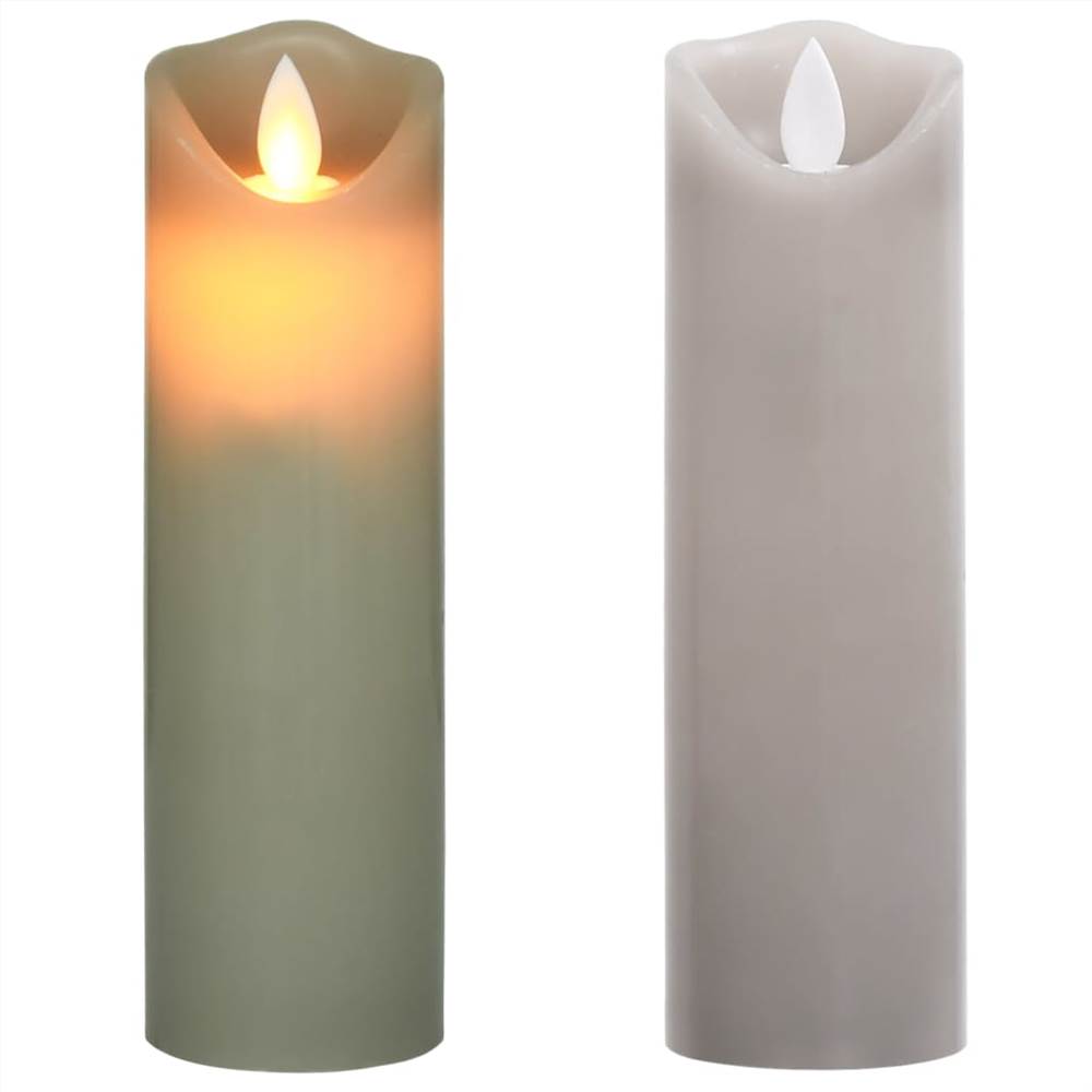 5 Piece Electric LED Candle Set with Remote Control Warm White