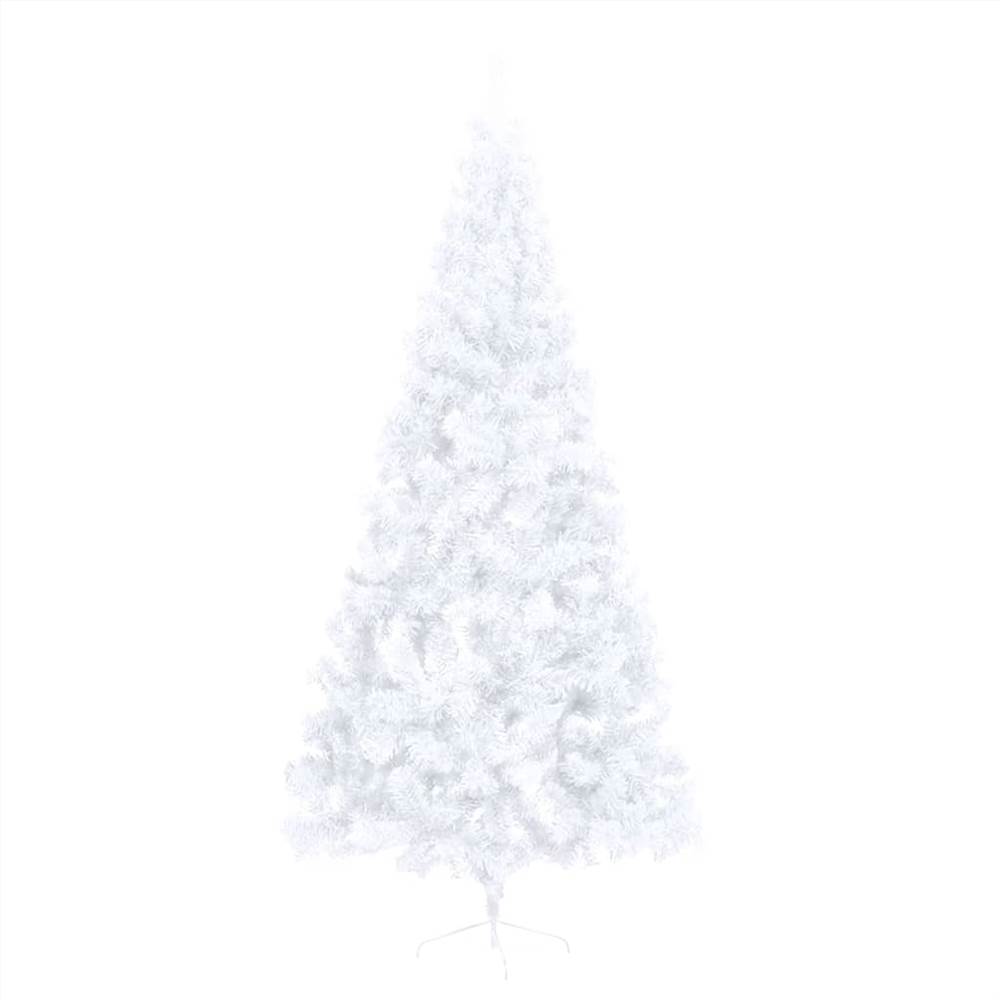 Artificial Half Christmas Tree with Stand White 210 cm PVC