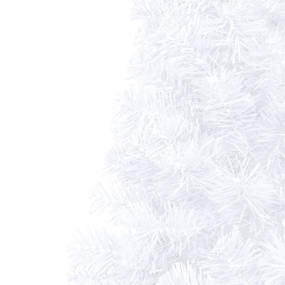 Artificial Half Christmas Tree with Stand White 210 cm PVC