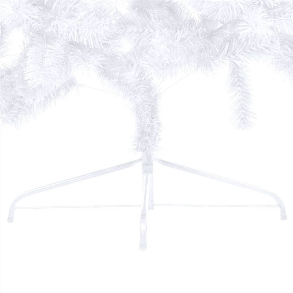 Artificial Half Christmas Tree with Stand White 210 cm PVC