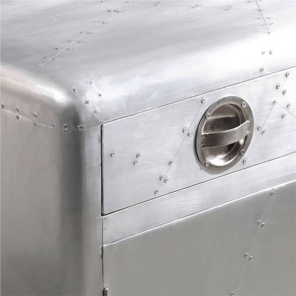 Aviator Sideboard 3 Drawers Vintage Aircraft Airman Aluminium