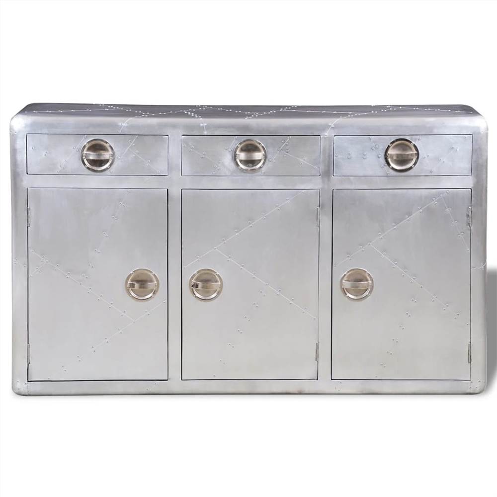 Aviator Sideboard 3 Drawers Vintage Aircraft Airman Aluminium