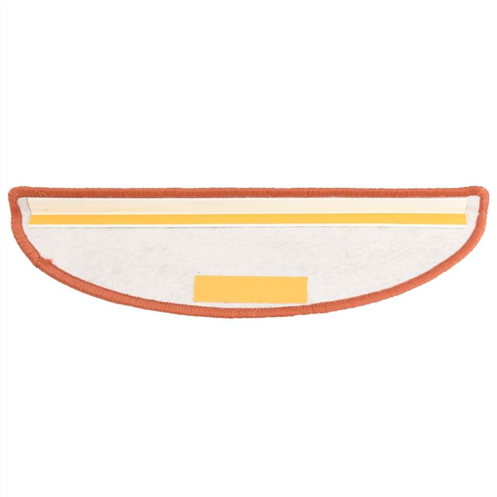 Carpet Stair Treads 15 pcs Orange 56x20 cm