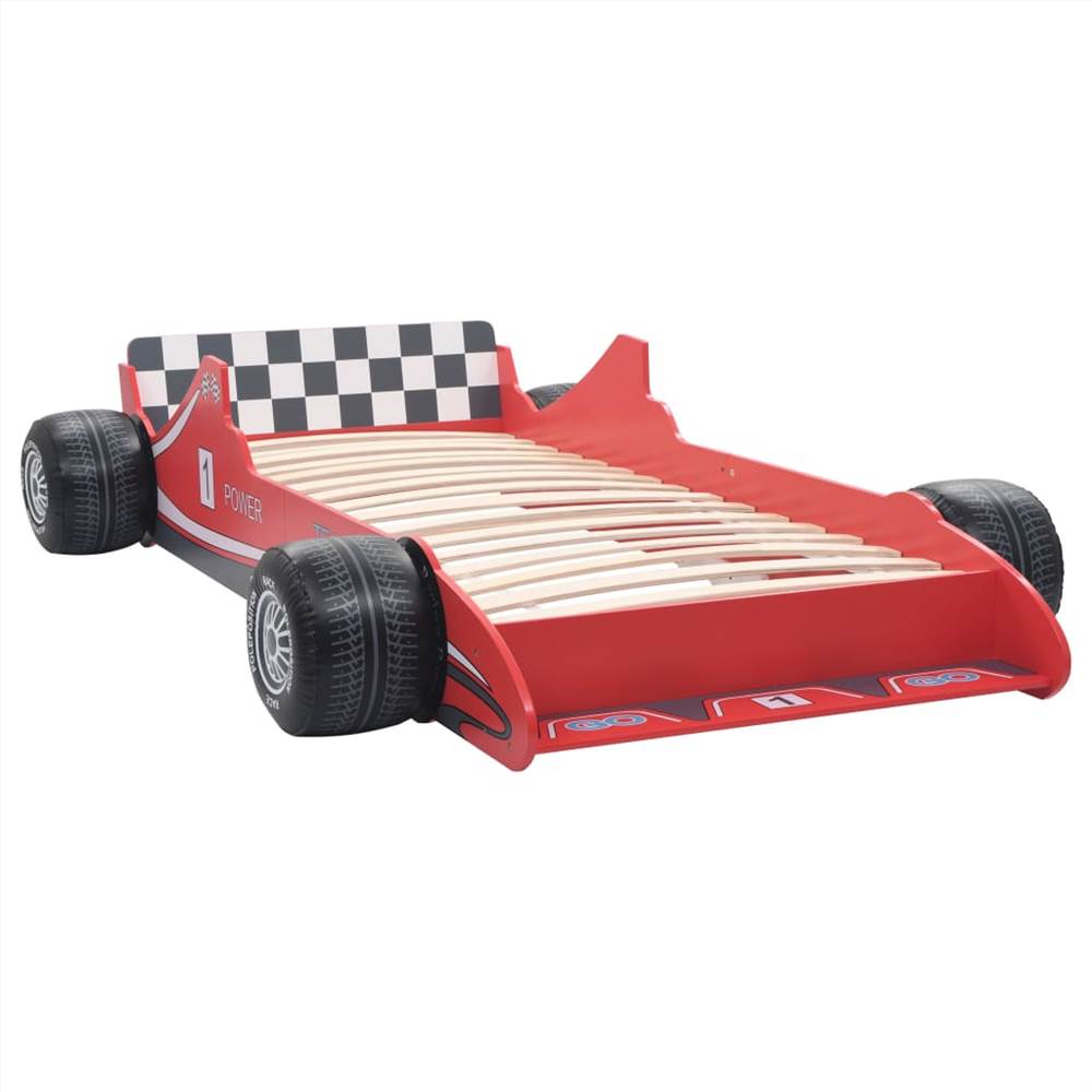 Childrens Race Car Bed 90x200 cm Red