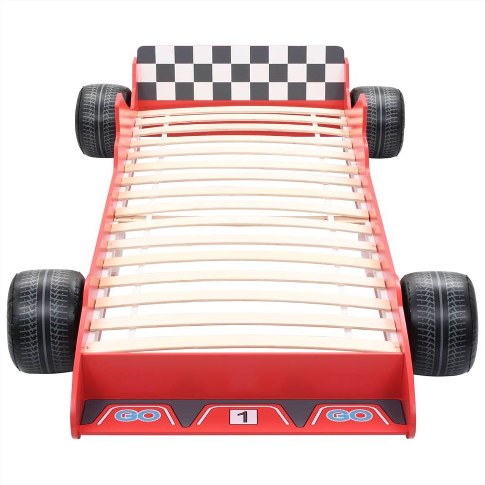 Childrens Race Car Bed 90x200 cm Red