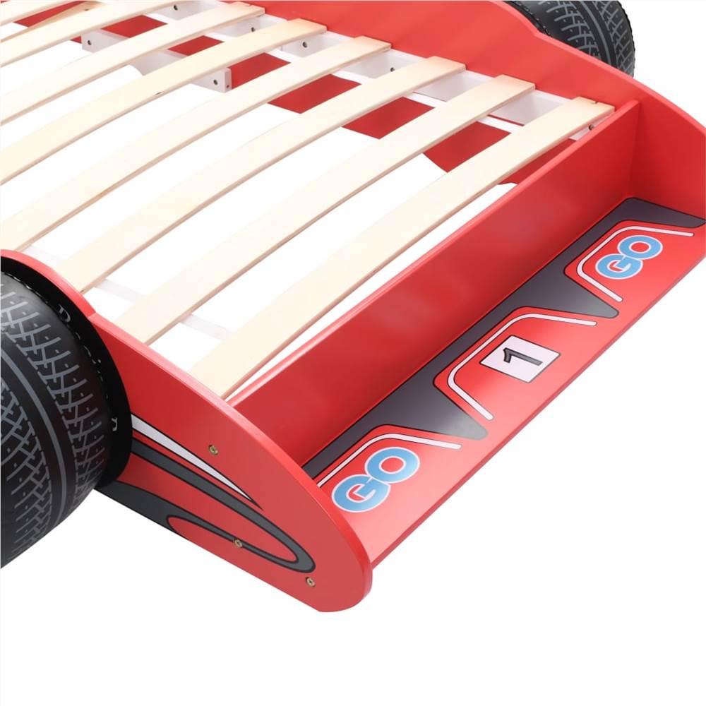 Childrens Race Car Bed 90x200 cm Red