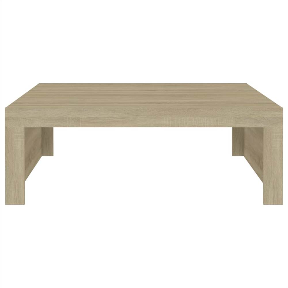 Coffee Table Sonoma Oak 100x100x35 cm Chipboard