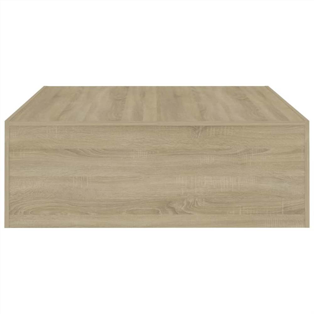 Coffee Table Sonoma Oak 100x100x35 cm Chipboard