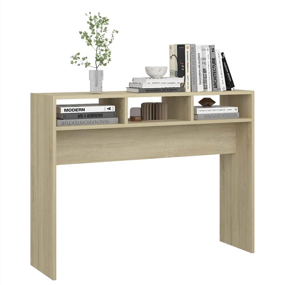 Console Table Sonoma Oak 105x30x80 cm Chipboard