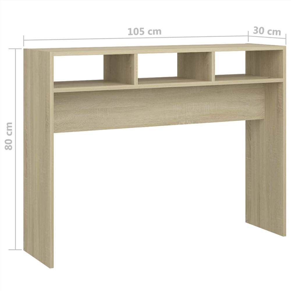 Console Table Sonoma Oak 105x30x80 cm Chipboard